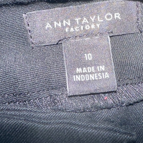 Ann Taylor Factory Dark Grey Trouser Straight Leg Pants - Picture 3 of 3